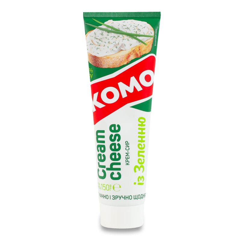 Крем-сир з зеленню 60% 150г туба Комо