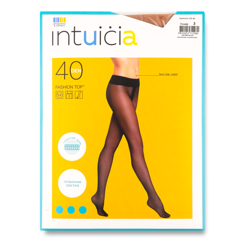 Колготи жіночі Фешн Топ 40ден телесний 3 Інтуїція