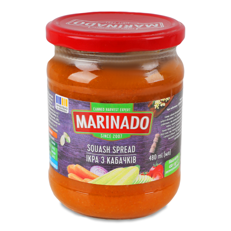 Ікра з кабачків 480мл скло Marinado