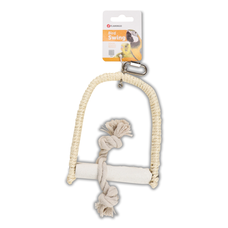 Гойдалка д/папуг сизаль 12*16*2см Flamingo
