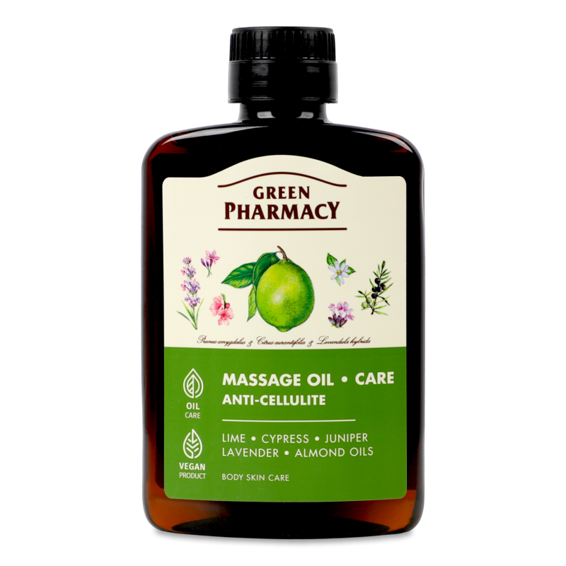 Масло масажне антицелюлітне 200мл Зелена аптека