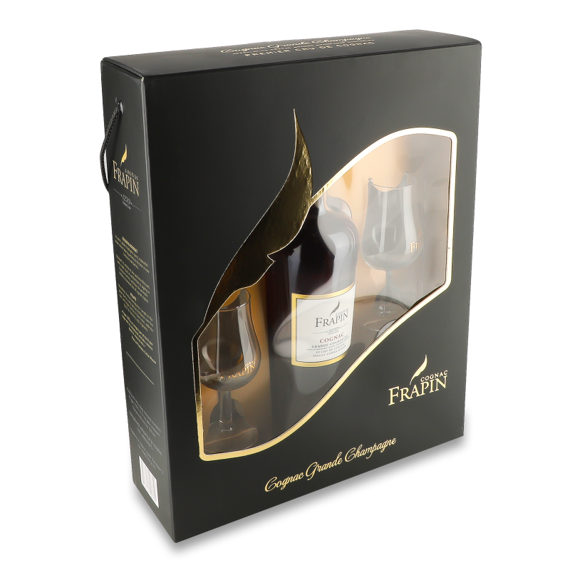 Набір Коньяк 1270 40% 0,7л+Бокал 130мл 2шт коробка Frapin