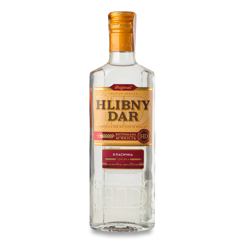 Горілка Класична 40% 0,25л Hlibny Dar