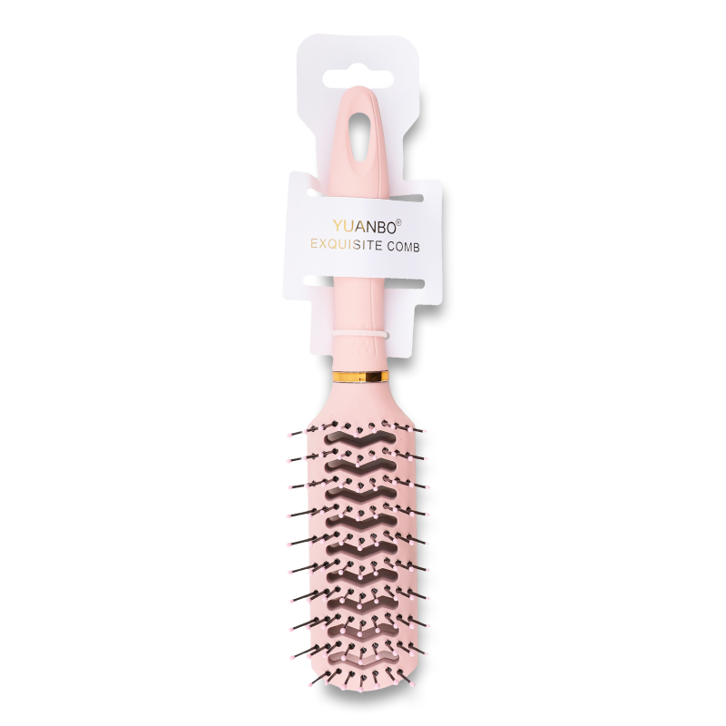 Щітка тунельна прямокутна рожева 23,5*4,5см KYYW179 Yuanbo