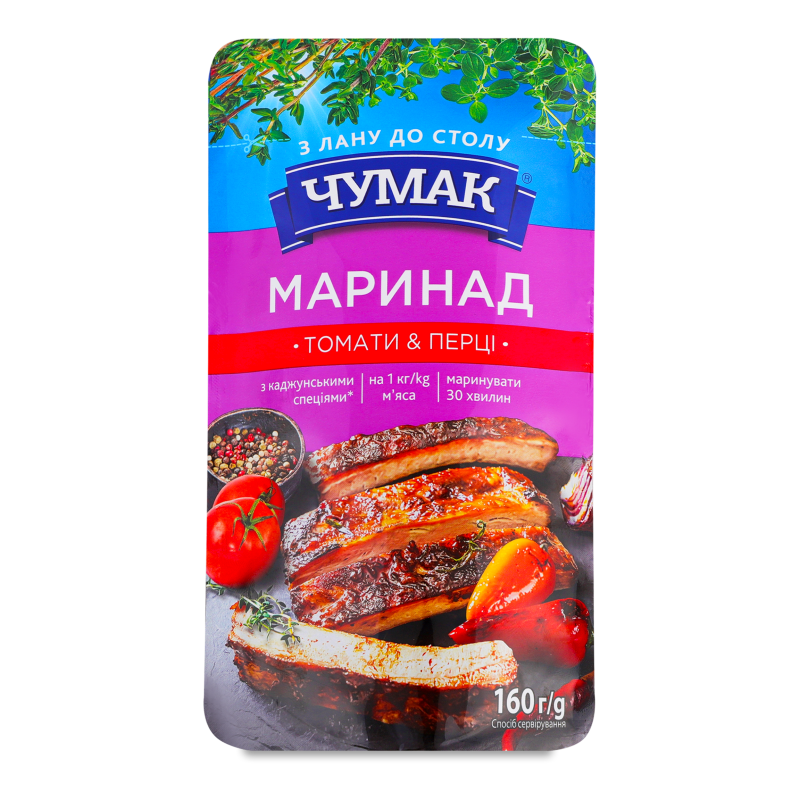 Маринад Томати&Перці 160г д/п Чумак