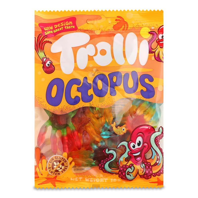 Цукерки жувальні Octopus 100г Trolli
