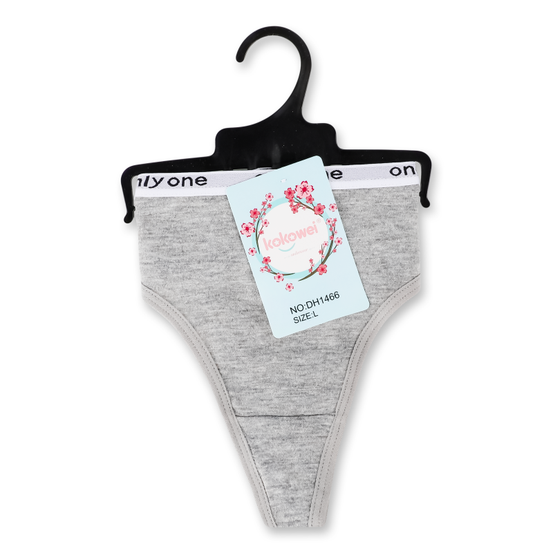 Труси-стрінги жіночі з резинкою та окантовкою р.L-XXL в асортименті DK479