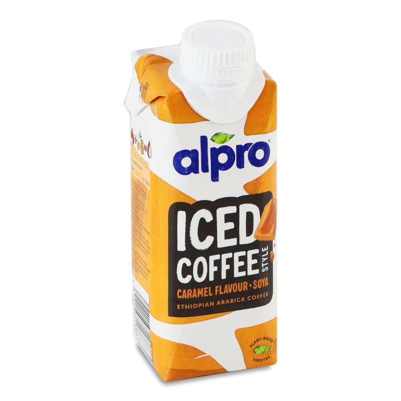 Напій з кави на основі сої з карамельним смаком 250мл т/брік Алпро