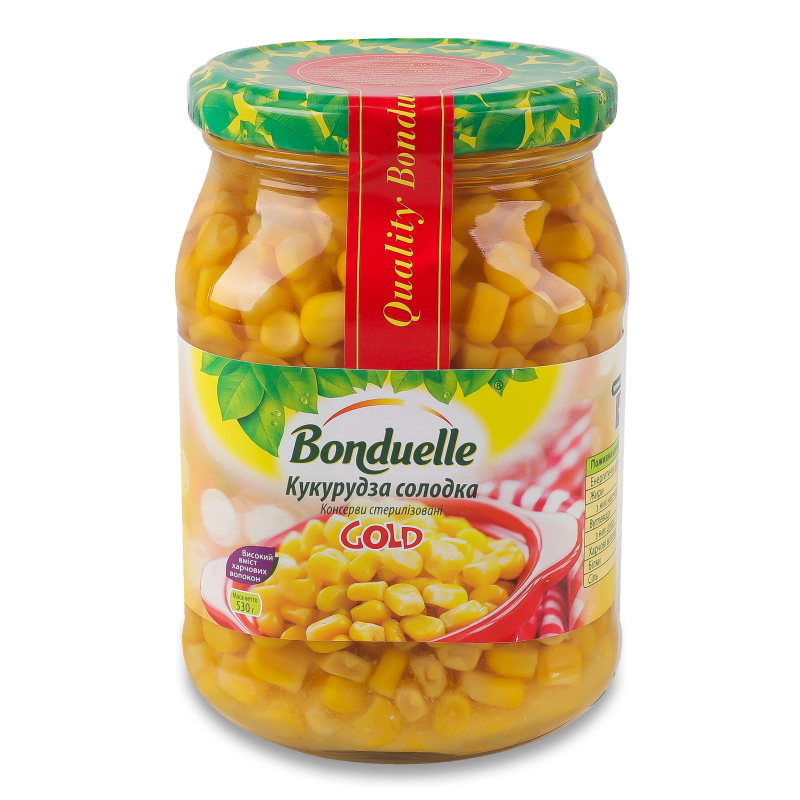Кукурудза Супер Світ солодка 530г скло Bonduelle