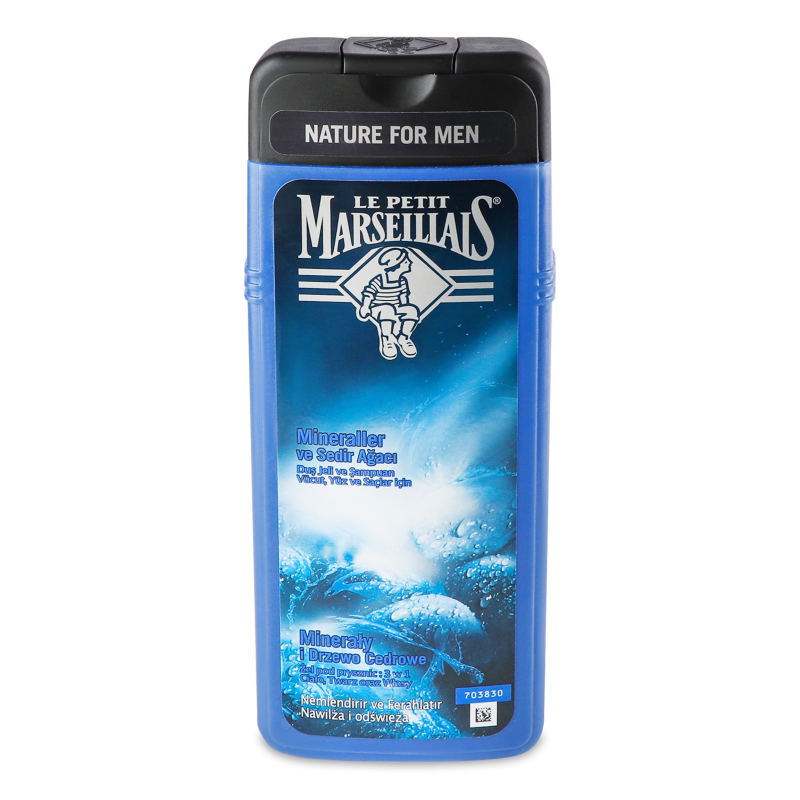 Гель-шампунь Minerals&Cedarwood д/чоловіків 400мл Le Petit Marseillais