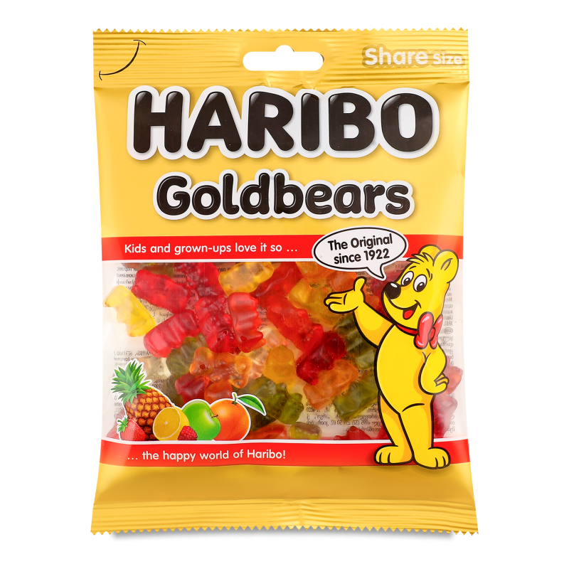 Цукерки жувальні Золоті ведмедики 150г Haribo