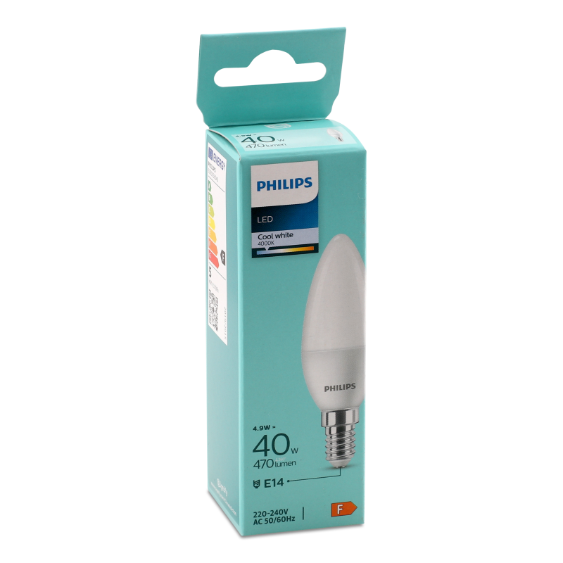 Лампа LED B35 40W E14 CW Philips