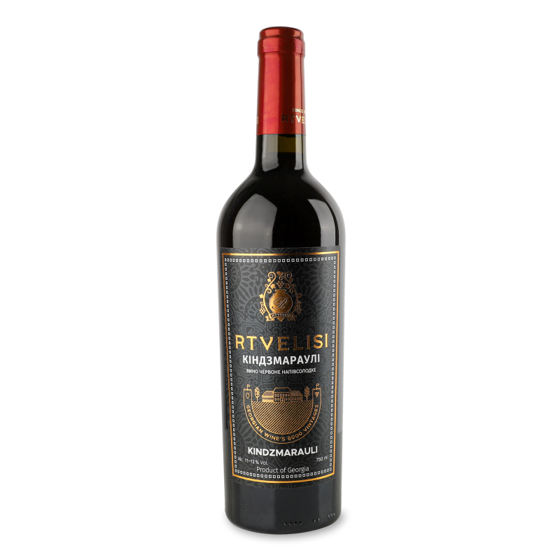 Вино Kindzmarauli червоне н/солодке 11-13% 0,75л Rtvelisi