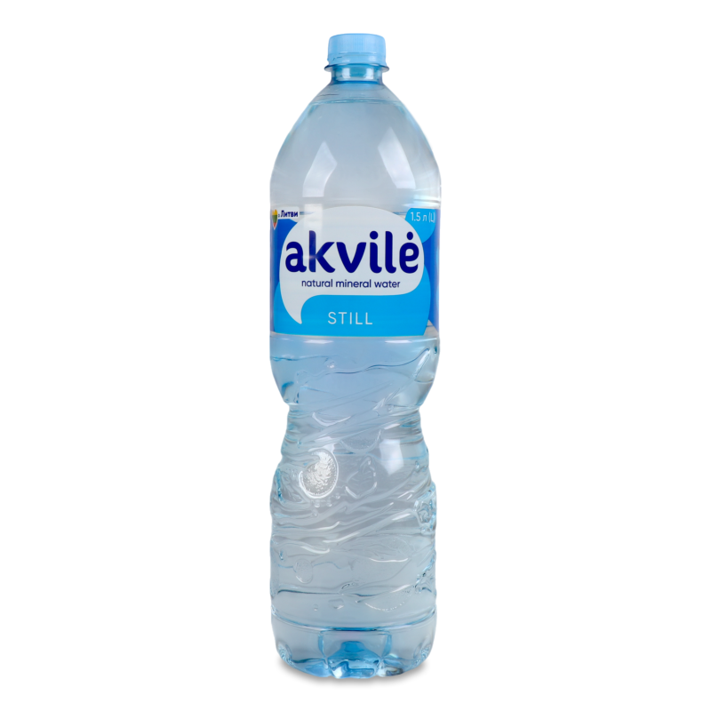 Вода мінеральна негазована 1,5л пет Akvile