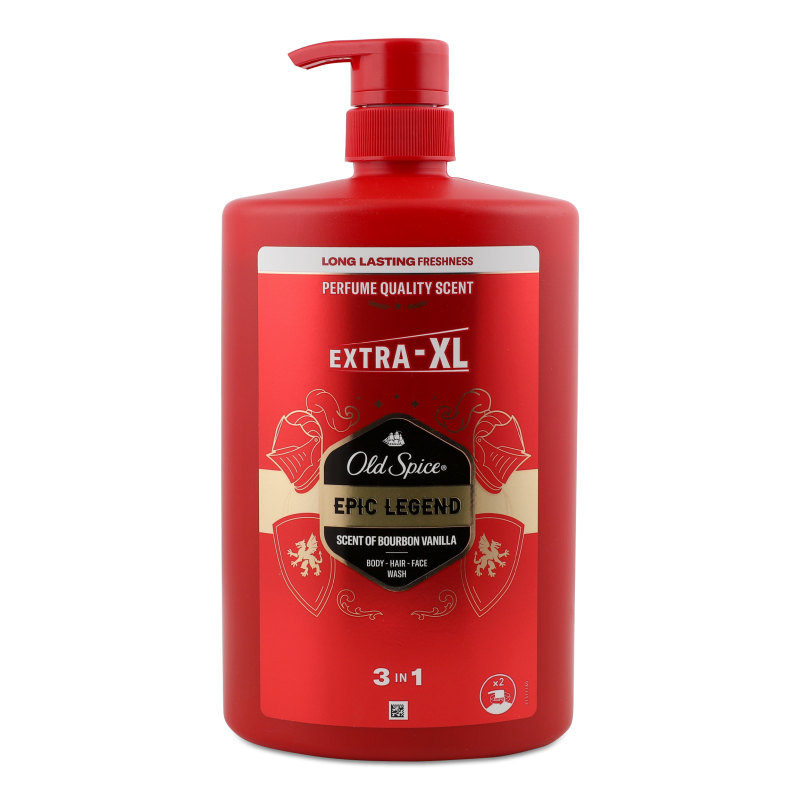Гель д/душу та шампунь 3в1 Epic legend 1л з дозатором Old Spice