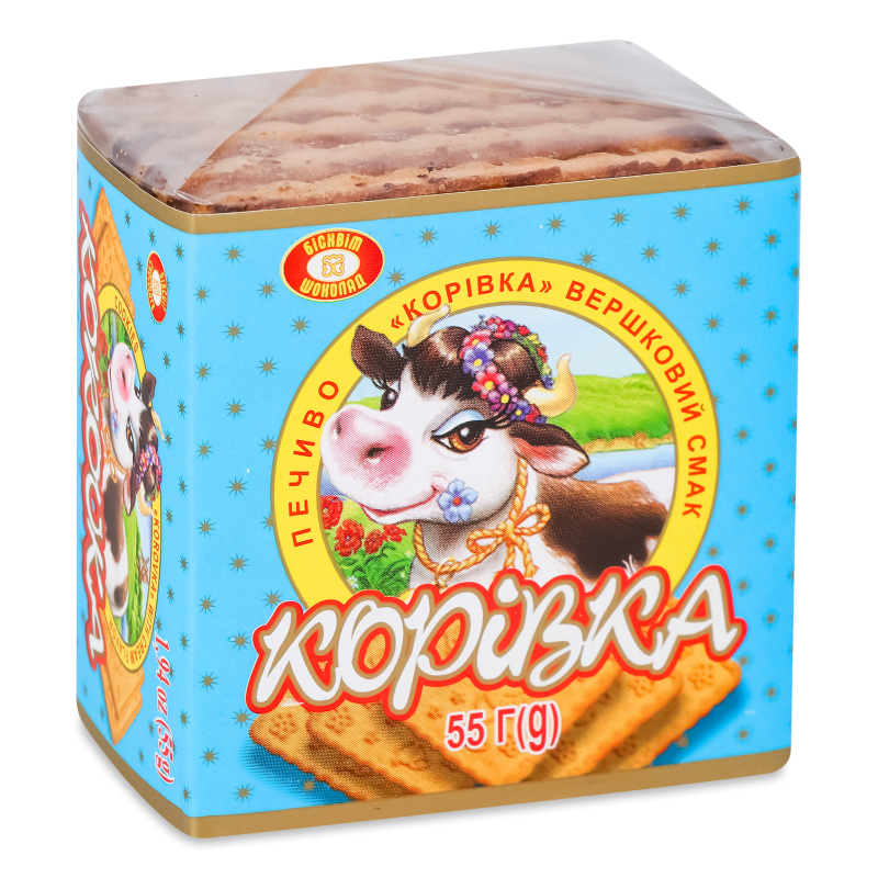 Печиво Корівка вершковий смак 55г Бісквіт-шоколад