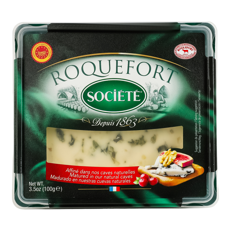 Сир 52% блакитний Рокфор Societe п/у