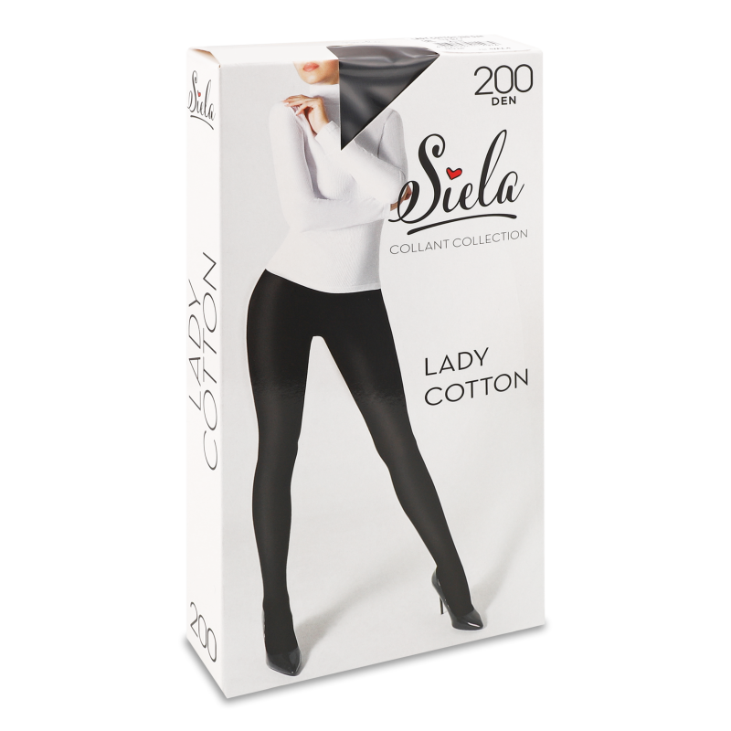Колготи жіночі Леді Коттон неро 200ден р.2 Сіела