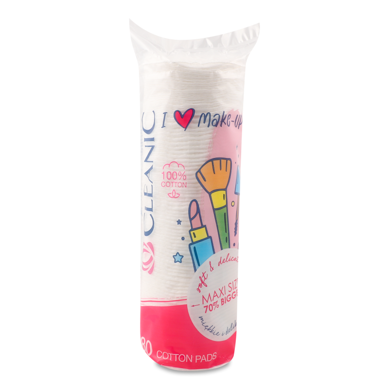 Диски ватні I Love Make Up 80шт Cleanic