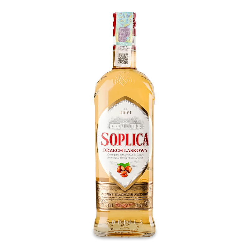 Лікер Лісовий горіх 28% 0,5л Сопліца