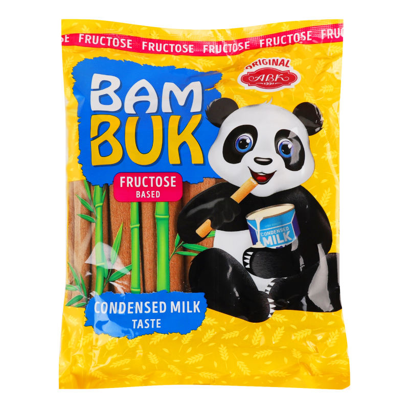 Трубочки мультизлакові зі смаком згущеного молока на фруктозі Bam Buk АВК м/у