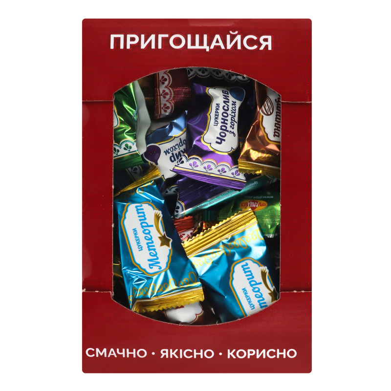 Конфеты глазированные Ассорти Пригощайся к/у 0.5кг Пригощайся ...