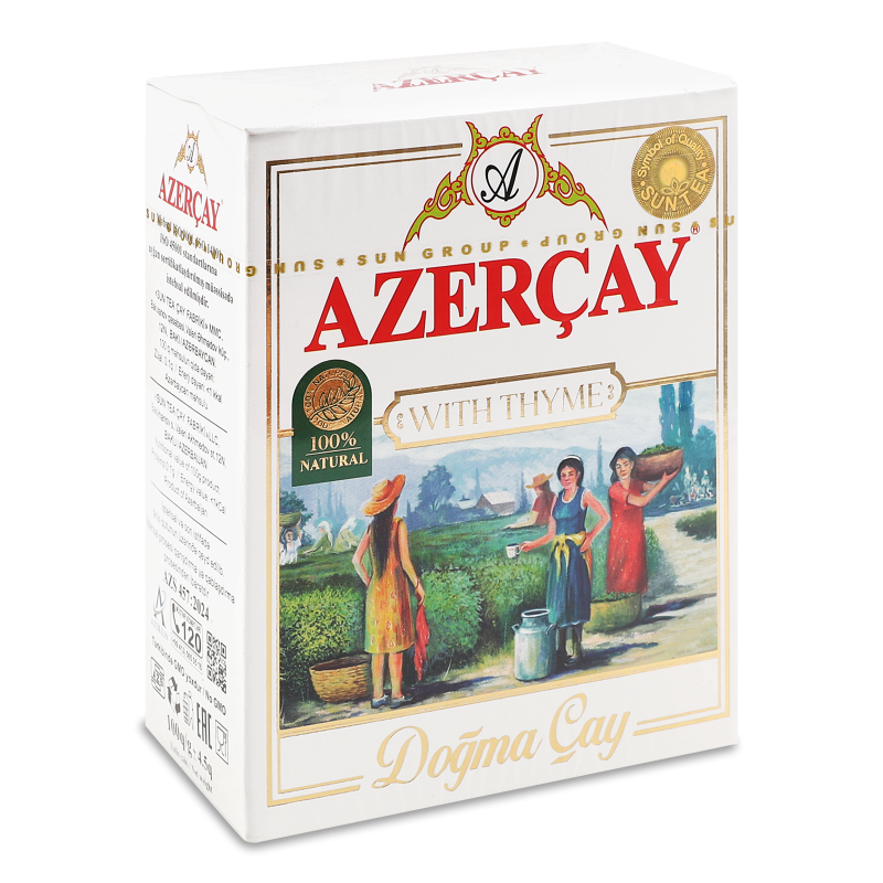 Чай чорний з чабрецем 100г Azercay