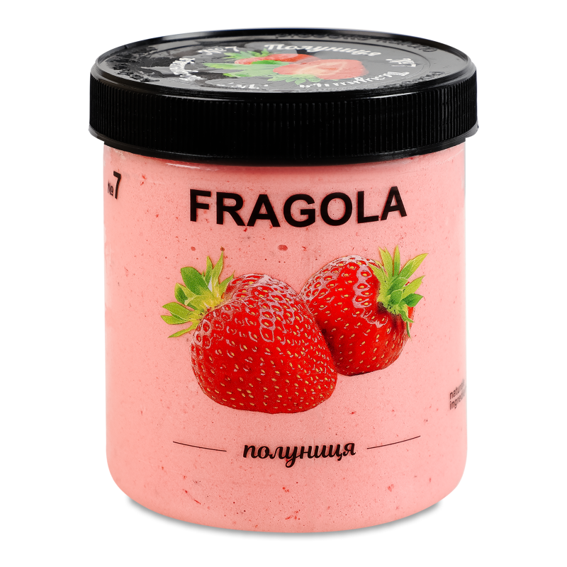 Морозиво сорбет Полуниця №7 350г пл/банка La Gelateria Italiana