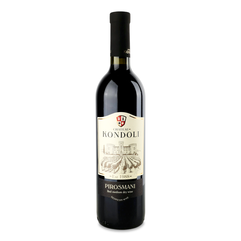 Вино Pirosmani червоне н/сухе 11-13% 0,75л Chateau Kondoli