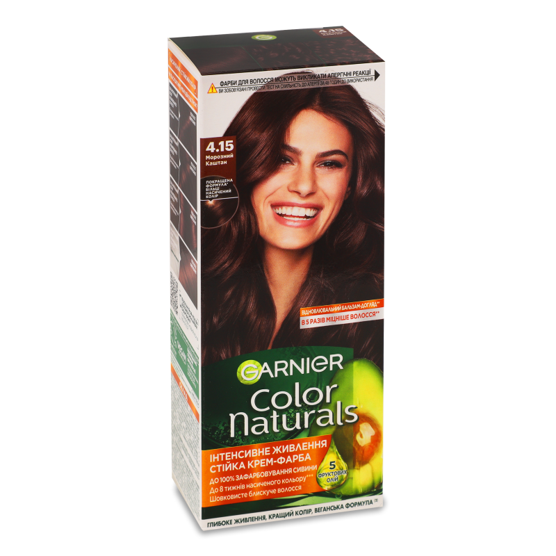 Крем-фарба д/волосся Колор Нейчералз 4.15 морозний каштан Гарньє