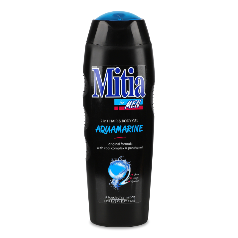 Гель д/душу та шампунь Аквамарін д/чоловіків 400мл Мітія