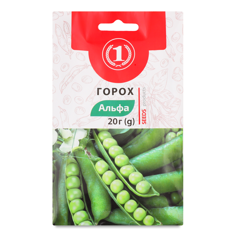 Насіння Горох Альфа 20г ТМ “1”