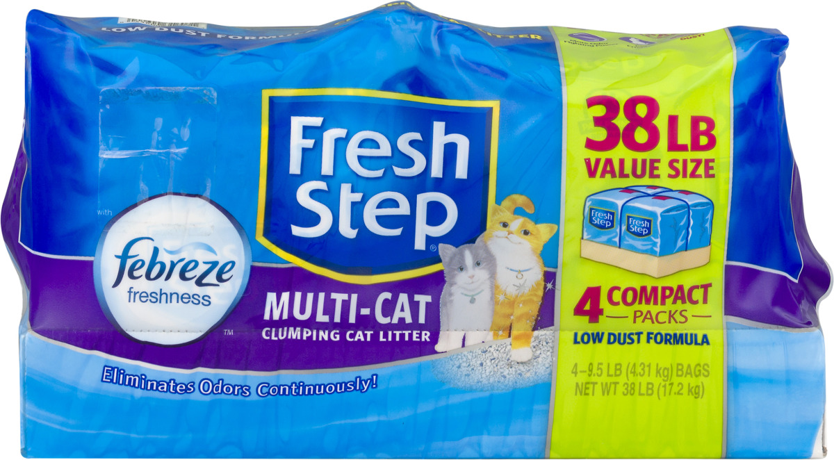 Fresh Step MultiCat with Febreze Freshness, Clumping Cat Litter