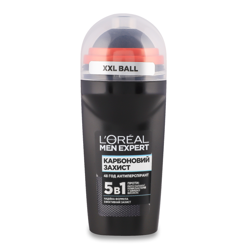 Антиперспірант Карбоновий захист 5в1 кульковий 50мл L’Oreal Men Expert