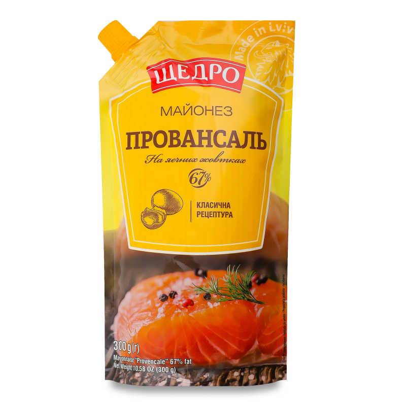 Майонез Провансаль 67% 300г д/п Щедро