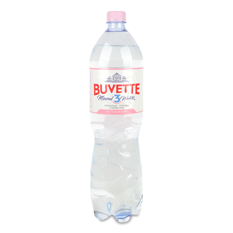Вода мінеральна №3 негазована 1,5л пет Buvette Vital