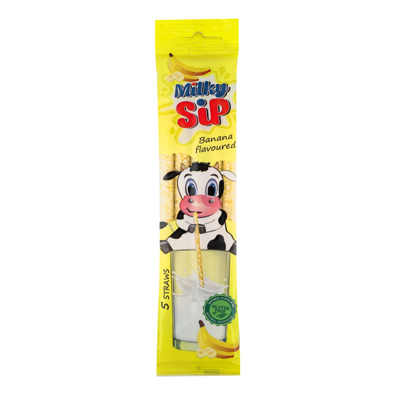 Трубочка для молока со вкусом банана Milky Sip м/у 5х6г Milky Sip