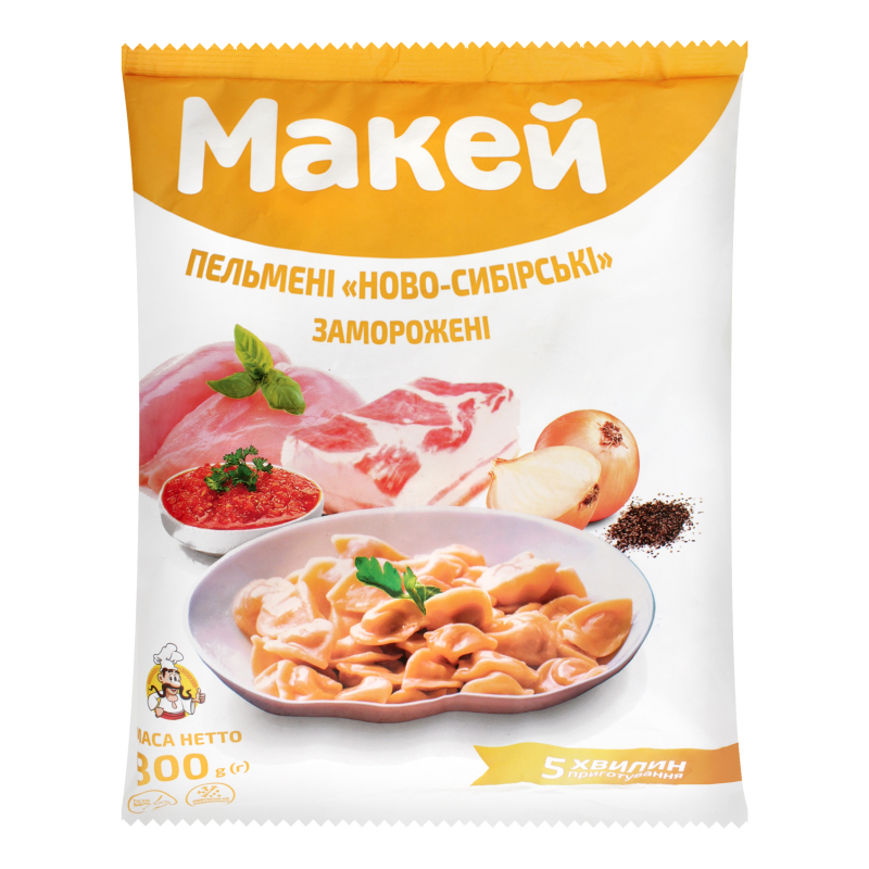 Пельмени Ново-Сибирские Макей м/у 800г Макей(4820218960813