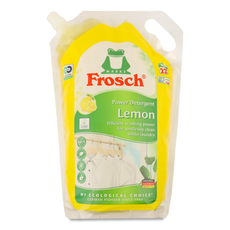 Засіб д/прання Power Lemon рідкий 1,5л д/п Frosch