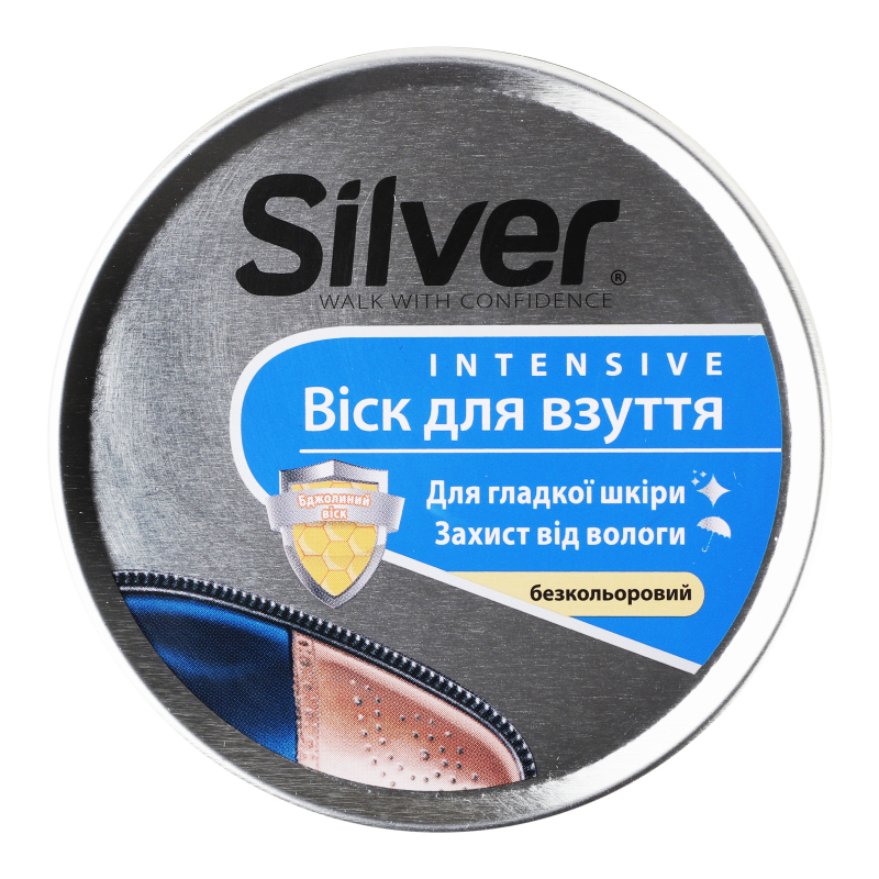 Воск для обуви бесцветный Silver 50мл Silver(8690757010388): купить в ...