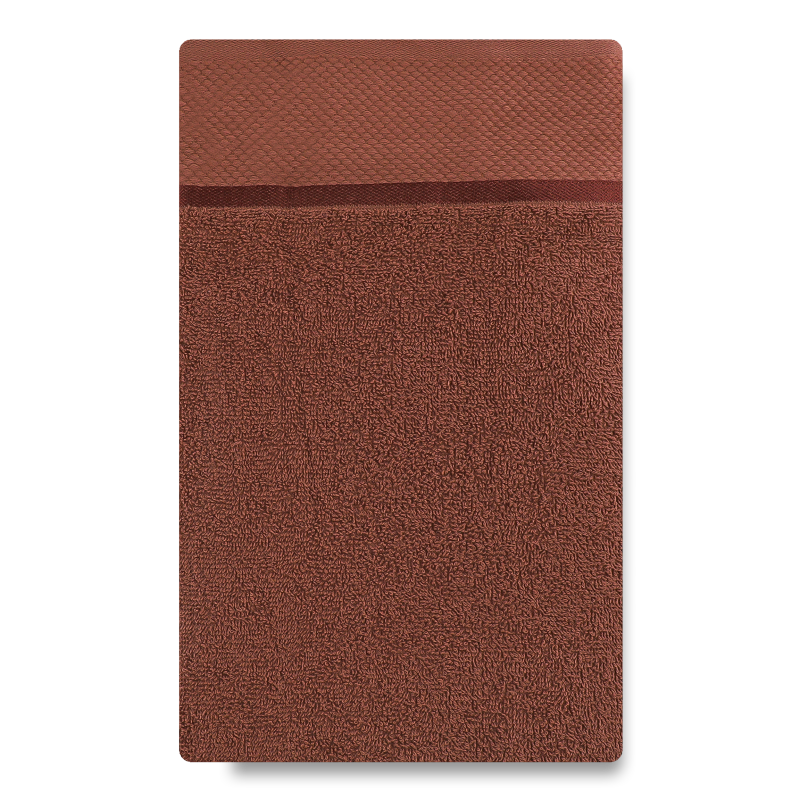 Рушник коричневий махровий 70*140см 360г/м2 Aisha