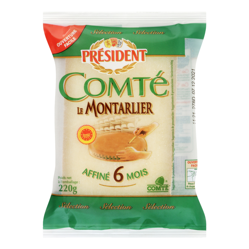 Сир 45% твердий Comte President м/у