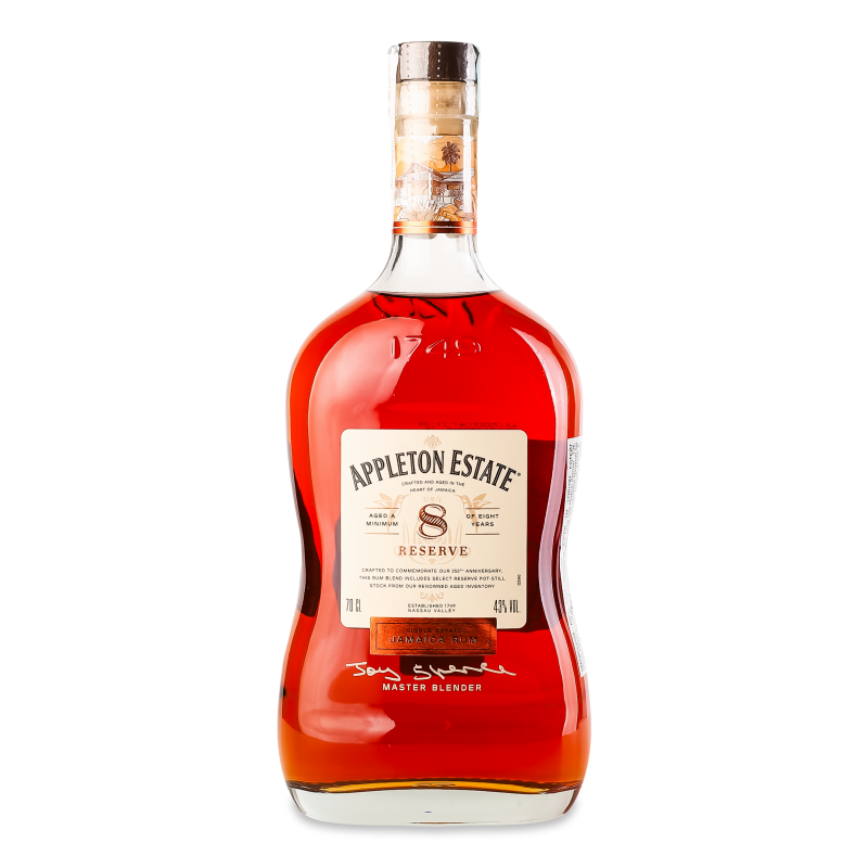 Ром ямайський 1749 Reserve Blend 8років 43% 0,7л Appleton Estate