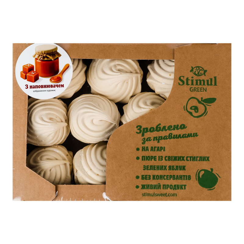 Зефир со вкусом соленой карамели Сюрприз Green Stimul к/у 0.32кг