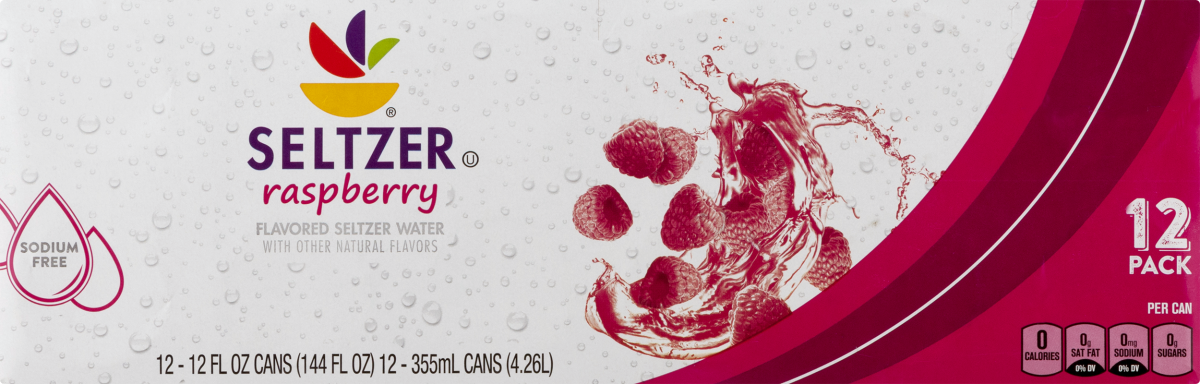 Ahold Seltzer Water Raspberry 12 Ct Ahold688267671999 Customers 