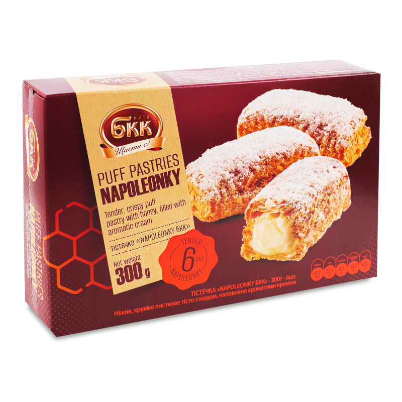 Тістечка Napoleonky 6*50г БКК