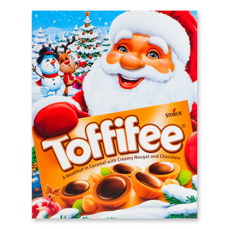 Цукерки Toffifee Санта з лісовим горіхом 250г Storck
