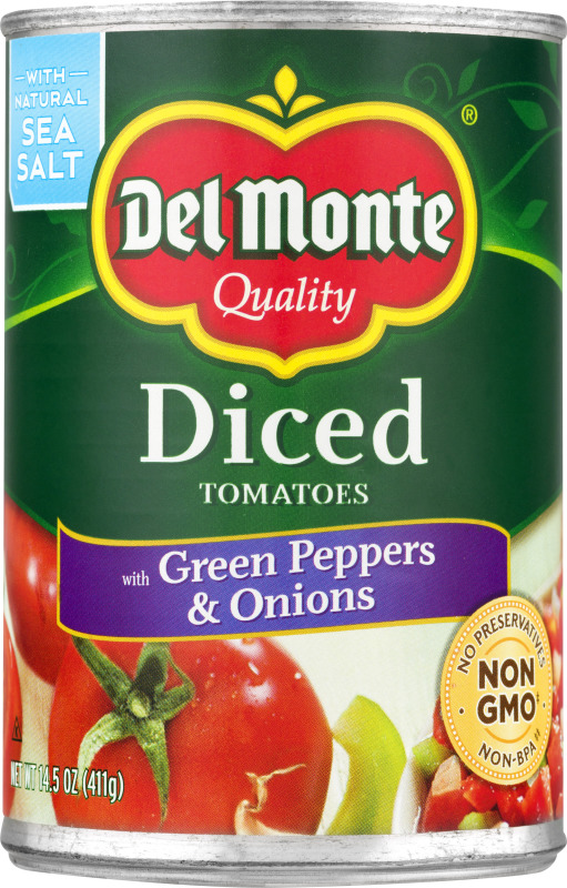 Del Monte Diced Tomatoes with Green Peppers & Onions Del Monte