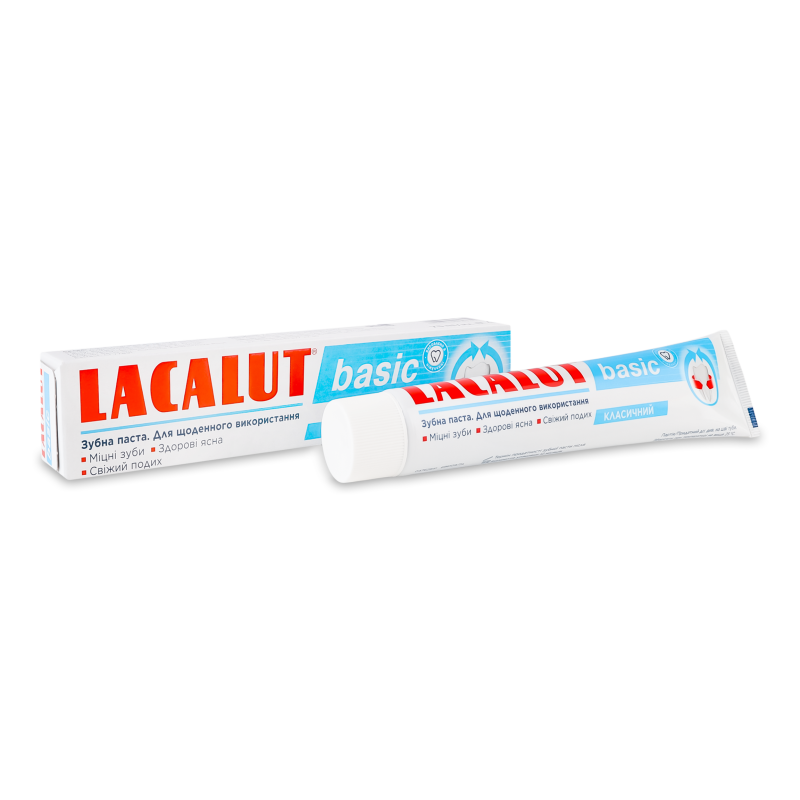 Паста зубна Basic 75мл Lacalut