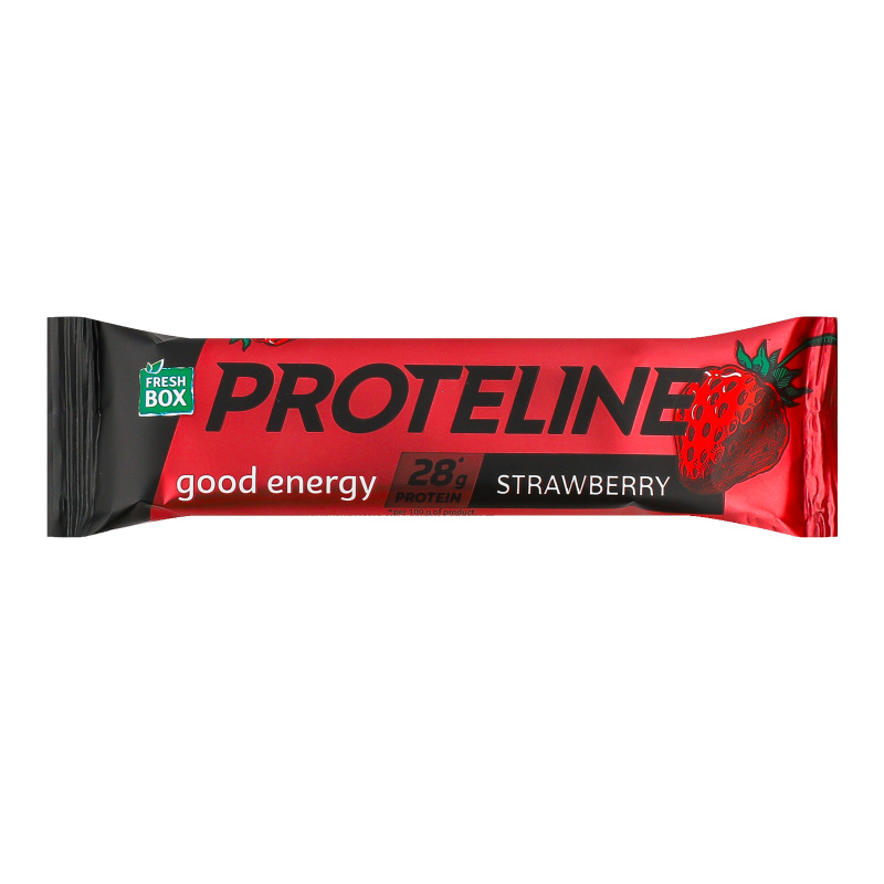 Батончик протеїновий глазурований Strawberry Proteline Vale м/у